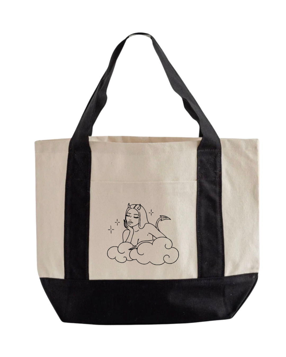 Devil Girl On The Clouds Mini Tote Bag