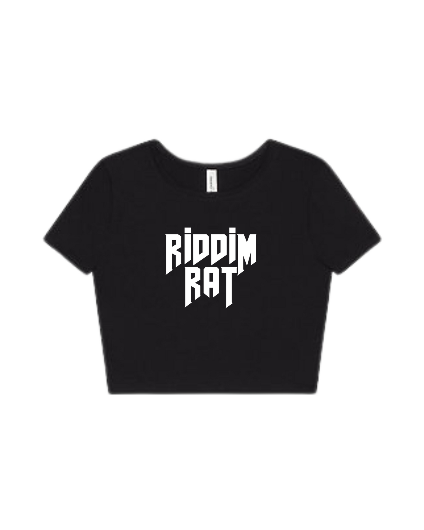 "Riddim Rat" Crop top(front design)