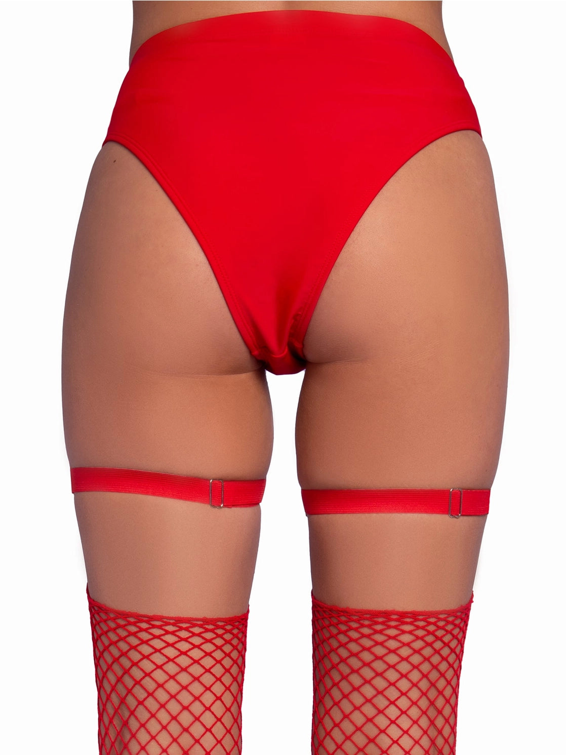 Dual Strap Heart Thigh High Garters