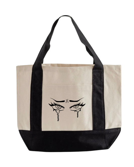 Crying Eyes Mini Tote Bag